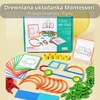 Montessori drewniana układanka z patyczkami i pierścieniami Podgląd zdjęcia produktu 1