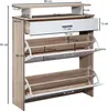 A diagram of a shoe cabinet with dimensions. Produktbild-Vorschau