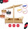 KOTARBAU® Bac à Sable Enfant Extérieur Bois de Pin 120 x Voir les images du produit 7