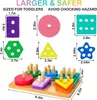 Montessori Spielzeug ab 1 2 3 Jahre, Holz Sortier- & Produktbild-Vorschau 2