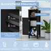 Badschrank schmal, Badezimmerschrank mit offener Ablage & Produktbild-Vorschau 4