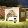 Outsunny Pavillon 3x3m wasserabweisend Stabil Winterfest Produktbild-Vorschau 8