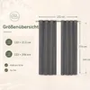2 rideaux d'extérieur transparents, hydrofuges, en voile, Voir les images du produit 8