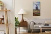 Dekor Leinwand Uhr Wandbilder 30x60 Tulpenfelder mit der Produktbild-Vorschau 3