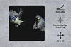 MuchoWow® Mauspad Mousepad Vogel - Federn - Porträt 30x30 Produktbild-Vorschau 2