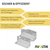 4er Set Alu Z-Winkel Befestigungswinkel silber PV Produktbild-Vorschau 4