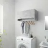 vidaXL Šatníková skriňa betónová sivá 70x32,5x35cm odvodený Náhľad obrázku produktu 3
