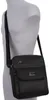 A black messenger bag displayed on a mannequin. Produktbild-Vorschau