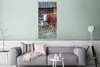 MuchoWow® Poster Kuh - Stall - Gras - Kalb 60x120 cm - Produktbild-Vorschau 5