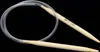 Bambus Rundstricknadel Größe 6,5 mm, 40 cm Stricknadel Holz Natur Produktbild-Vorschau