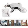 A collage showing a lock picking gun and tools, a car, a door lock, and windows. Náhled obrázku produktu