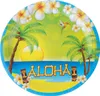 8 Pappteller Aloha Hawaii 23 cm bunt - Einheitsgröße Produktbild-Vorschau 2