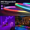 RGBIC Neon LED Strip 5m, LED-strip met siliconen, Productafbeelding-voorbeeld 12