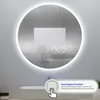 AICA Runder LED Badspiegel 70cm Badezimmerspiegel mit Produktbild-Vorschau 3