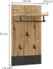Wandgarderobe Vicco Selena Anthrazit 44 x 83 cm, Model Produktbild-Vorschau 3