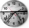 Wanduhr - Rund - Glasuhr - Brücke Frieden Wasser - 30x30cm Produktbild-Vorschau 1