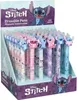 A display box filled with colorful Stitch-themed erasable pens. Podgląd zdjęcia produktu