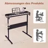 COSTWAY 61-klawiszowa klawiatura dla dzieci, fortepian dla Podgląd zdjęcia produktu 2