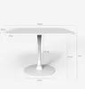 Goblet stil quadratischer Tisch mit abgerundeten Kanten Produktbild-Vorschau 7