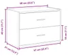 vidaXL Armoire avec 2 tiroirs Chêne Sonoma 60x31x40cm Bois Voir les images du produit 8