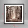 Gerahmtes Poster - Schwarzer Rahmen - Wald Straße Baum - Produktbild-Vorschau 5