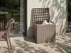 BELIANI Aufbewahrungsbox Taupe Kunststoff 56 x 53 cm für Produktbild-Vorschau 2