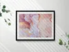 Rosa und goldener Marmor– Wandbild mit Rahmen – Gerahmtes Produktbild-Vorschau 2