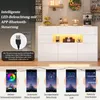 Merax Hochglanz Sideboard mit LED und 5 Metallbeinen, Produktbild-Vorschau 7