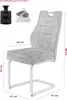 Hela Tische, 4er Set Freischwinger Stuhl LINDA, Mikrofaser Produktbild-Vorschau 7