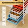 COSTWAY Rollcontainer mit 10 stapelbaren Schubladen & Produktbild-Vorschau 3