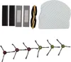 A collection of spare parts for a robot vacuum cleaner, including filters, brushes, and a mop pad. Produktbild-Vorschau
