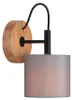 Spot mural BRILON LEUCHTEN RHON, 25 W, IP20, gris, Voir les images du produit 1