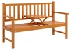 Outsunny Gartenbank 3-Sitzer Sitzbank mit Tisch, Parkbank Produktbild-Vorschau 1