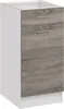 A kitchen base cabinet with two drawers and one door, shown against a white background. Produktbild-Vorschau