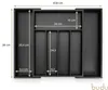 budu Besteckkasten #38 (Tiefe 38cm) aus Bambus - Schwarz - Produktbild-Vorschau 7
