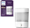 A Philips AVENT bottle sterilizer and dryer is shown next to its packaging. Produktbild-Vorschau