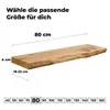 tømmermann Wandregal mit Baumkante Schweberegal massiv Produktbild-Vorschau 2