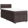 Schlichtes Boxspringbett mit Matratze - Dunkelbraun 100x200 Produktbild-Vorschau 4