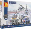 Stavebnice Dromader Policie Auto+Vrtulník+Stanice 23001 Produktbild-Vorschau 1