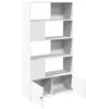 vidaXL Regál na knihy biely 100x36x189 cm Materiál na báze Náhľad obrázku produktu 6