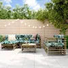 7-tlg. Garten-Lounge-Set Kiefernholz Imprägniert Produktbild-Vorschau 3