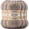 Alize 5x 100g Diva Wolle, Uni, Häkeln, Stricken (167) Produktbild-Vorschau 1
