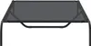 A raised dog bed with a dark gray mesh surface and black metal frame, shown from a front-facing angle against a white background. Anteprima dell’immagine prodotto