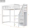 Flieks Etagenbett 90x200cm mit Treppe und Kleiderschrank, Produktbild-Vorschau 7