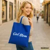Huuraa Jutebeutel Girl Mom Schriftzug 10 Liter Bright Royal Produktbild-Vorschau 2
