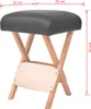 Massage-Klapphocker mit 12 cm Dickem Sitz Schwarz , Produktbild-Vorschau 4