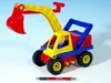 Scavatrice per auto con figura attiva in plastica 35cm 24m+ Anteprima dell’immagine prodotto 5