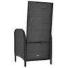 vidaXL Chaises de jardin 2 pcs. Poly rotin noir Voir les images du produit 6