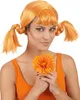 Oranžové vrkoče parochne pre ženy Náhľad obrázku produktu 1