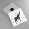 Wanduhr - Quadrat - Glasuhr - Liebes Tier Wild Wald - Produktbild-Vorschau 2